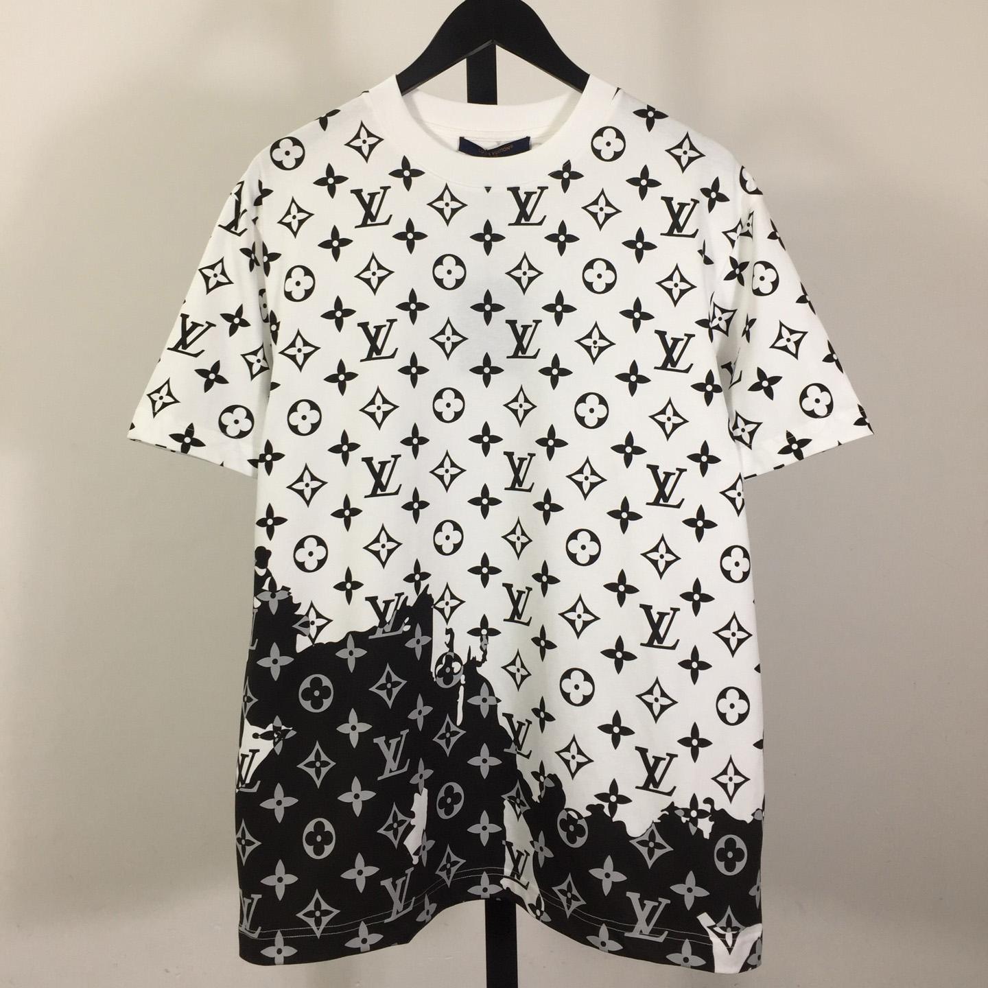 Louis Vuitton Gradient Monogram Cotton T-Shirt     - DesignerGu