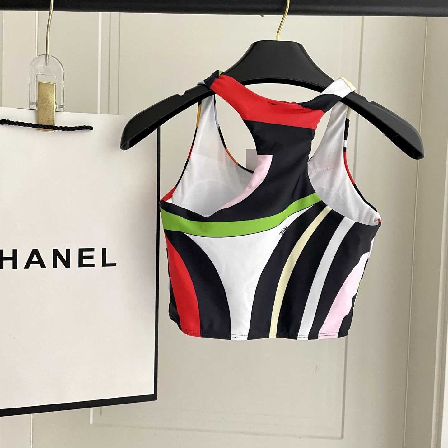 Pucci Iride-Print Crop Top And Leggings - DesignerGu