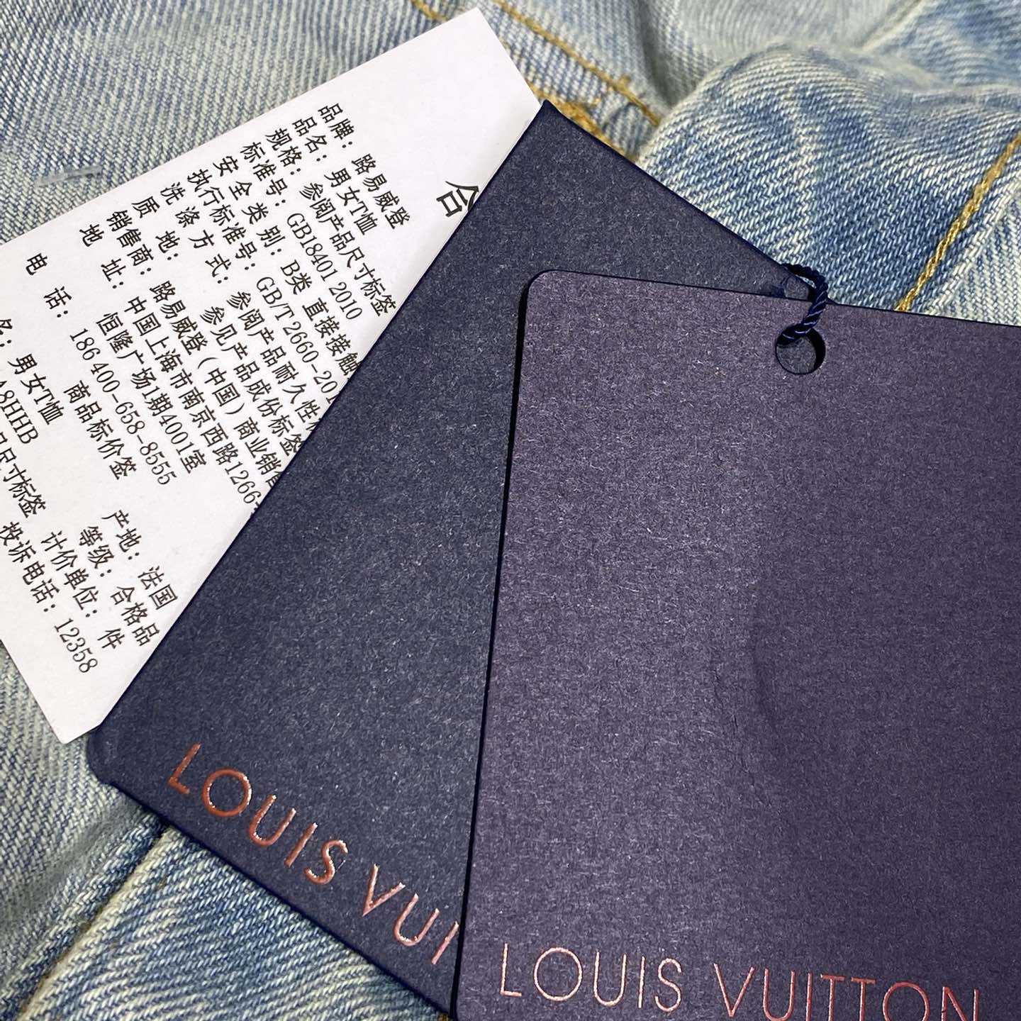 Louis Vuitton Damier Denim Trucker Jacket    1AHBE2 - DesignerGu