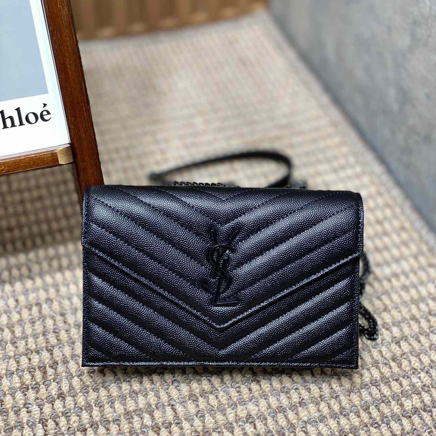 Saint Laurent Wallets On Chain  19×12.5×4cm - DesignerGu