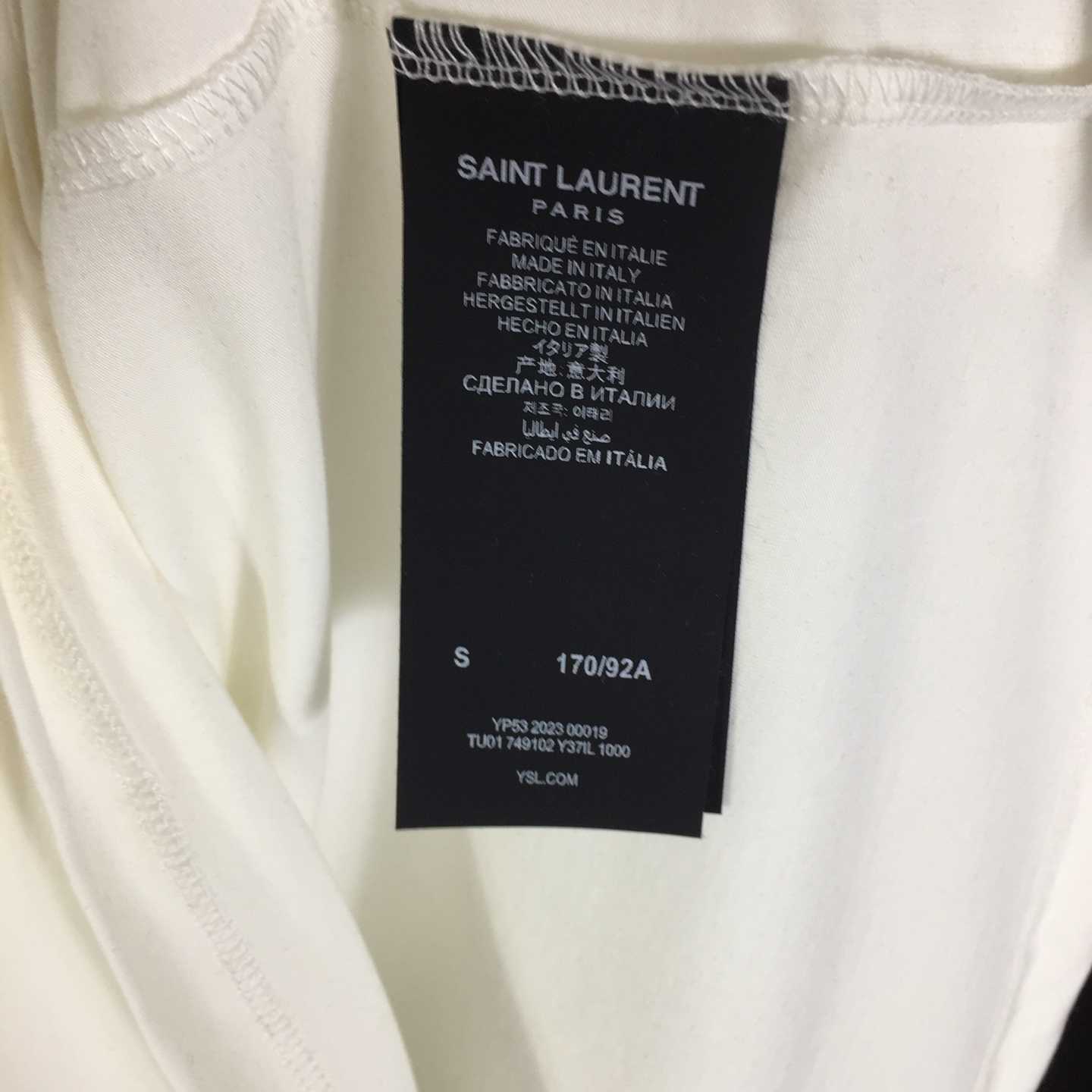 Saint Laurent Cotton-jersey T-shirt  - DesignerGu
