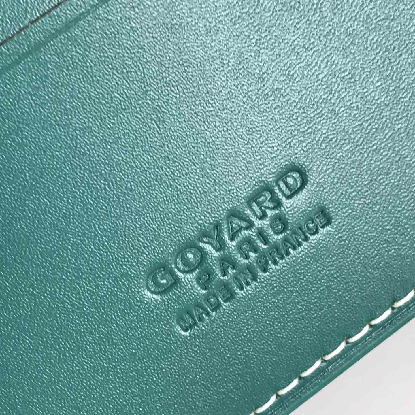 Goyard Short 8 Card Slots Billfold Wallet Green - DesignerGu