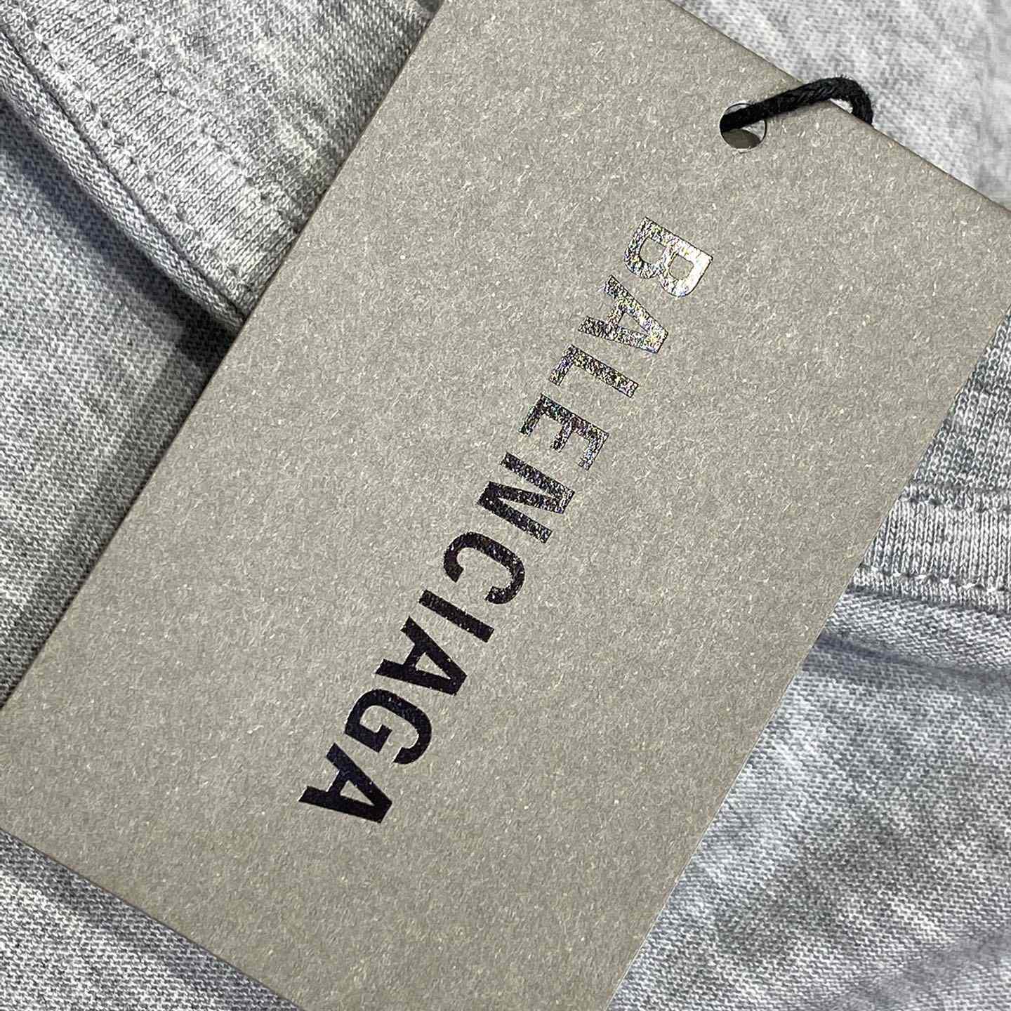 Balenciaga Hi There + Dripley Sleeveless T-Shirt In Heather Grey - 