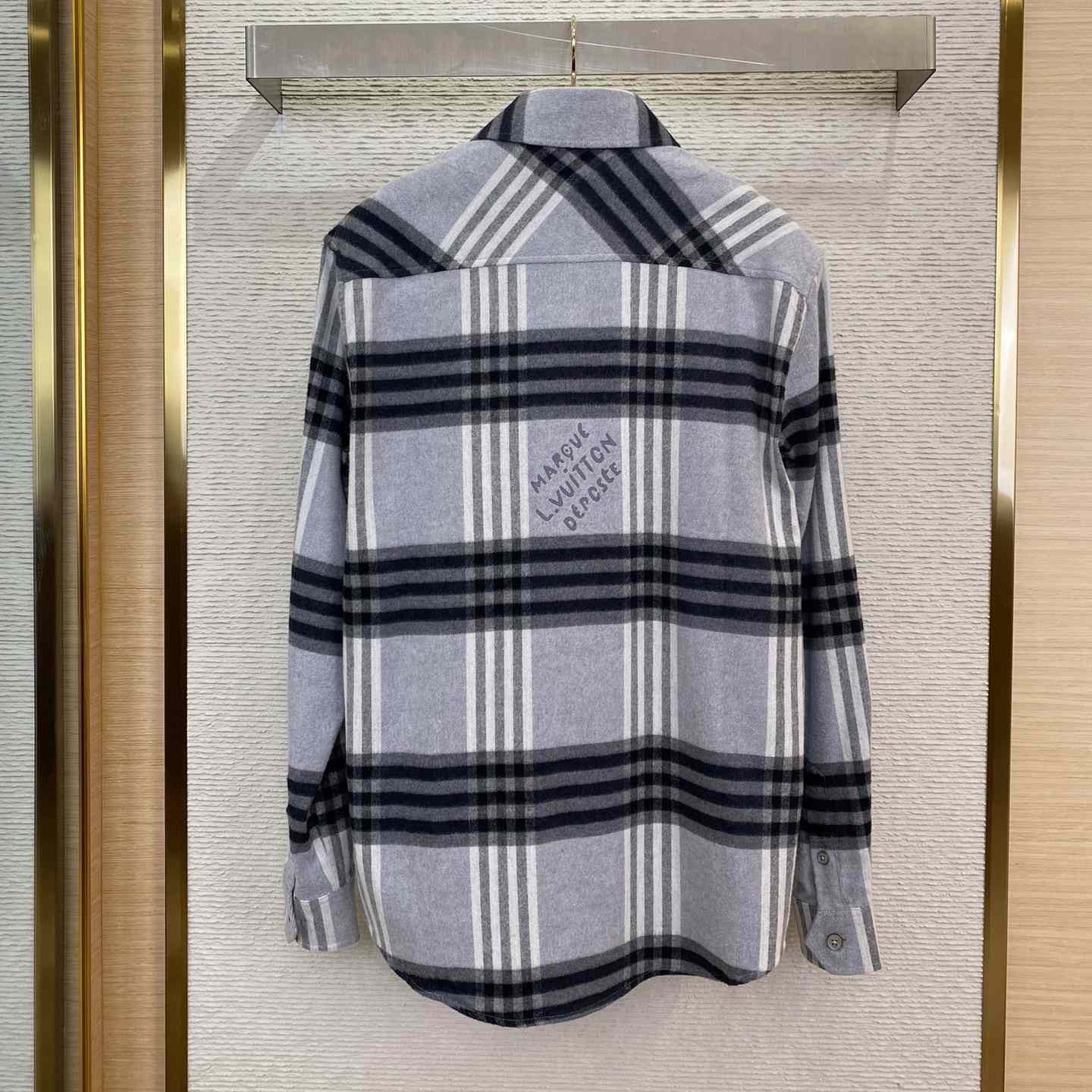 Louis Vuitton Long-Sleeved Cotton Flannel Shirt  1AFXST - DesignerGu