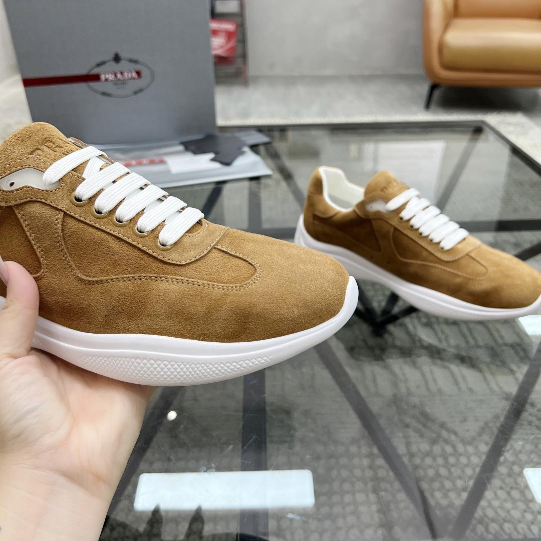 Prada America's Cup Suede Sneakers - DesignerGu