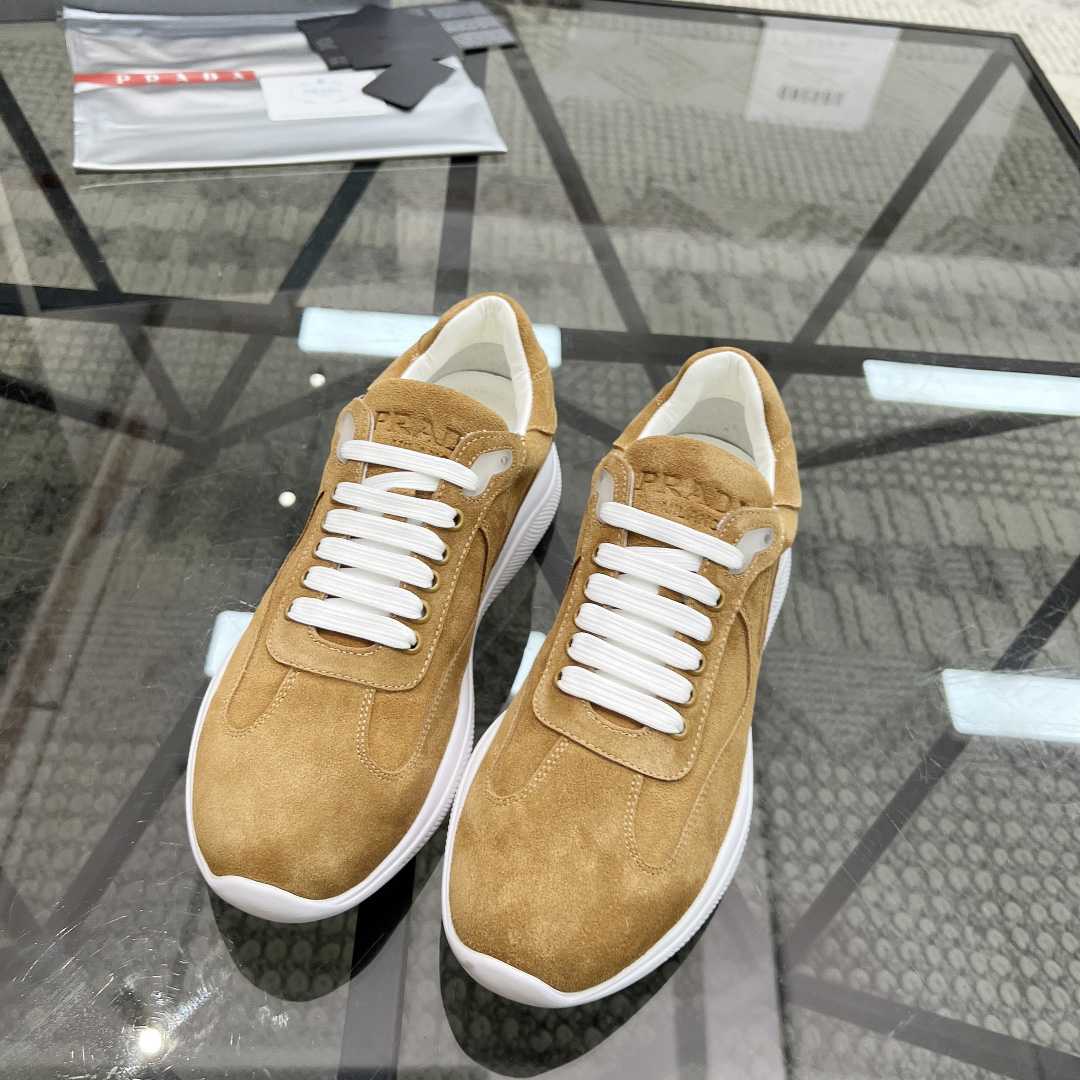 Prada America's Cup Suede Sneakers - DesignerGu