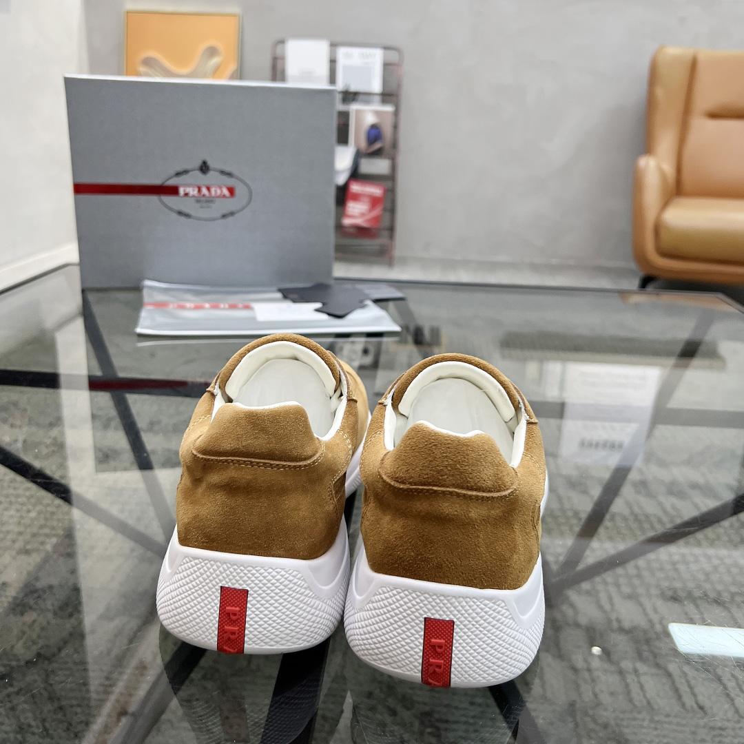 Prada America's Cup Suede Sneakers - DesignerGu