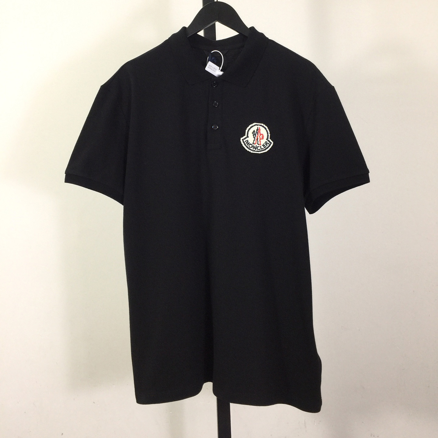 Moncler Logo Cotton Polo Shirt - DesignerGu