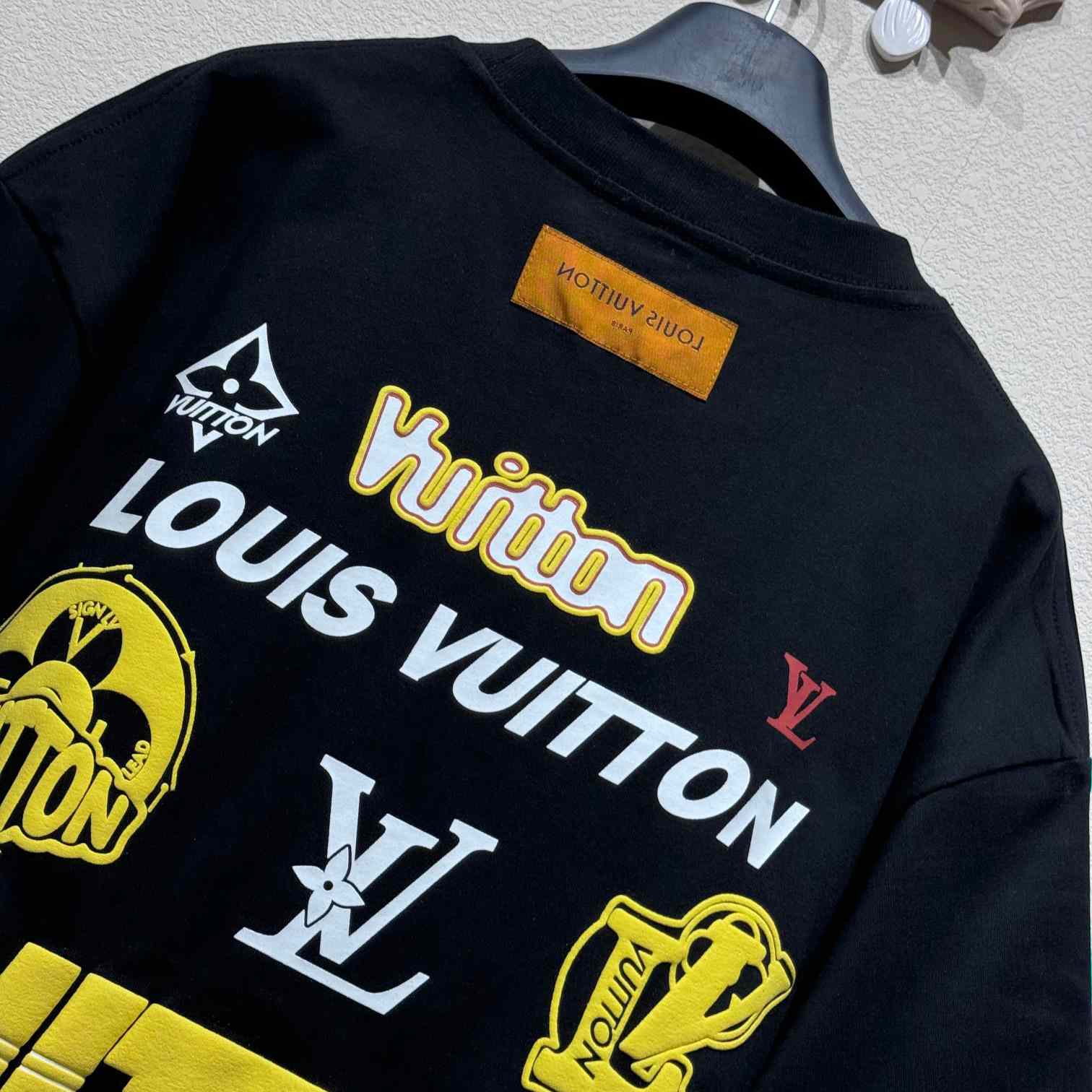 Louis Vuitton Short-Sleeved Cotton Crewneck    - DesignerGu