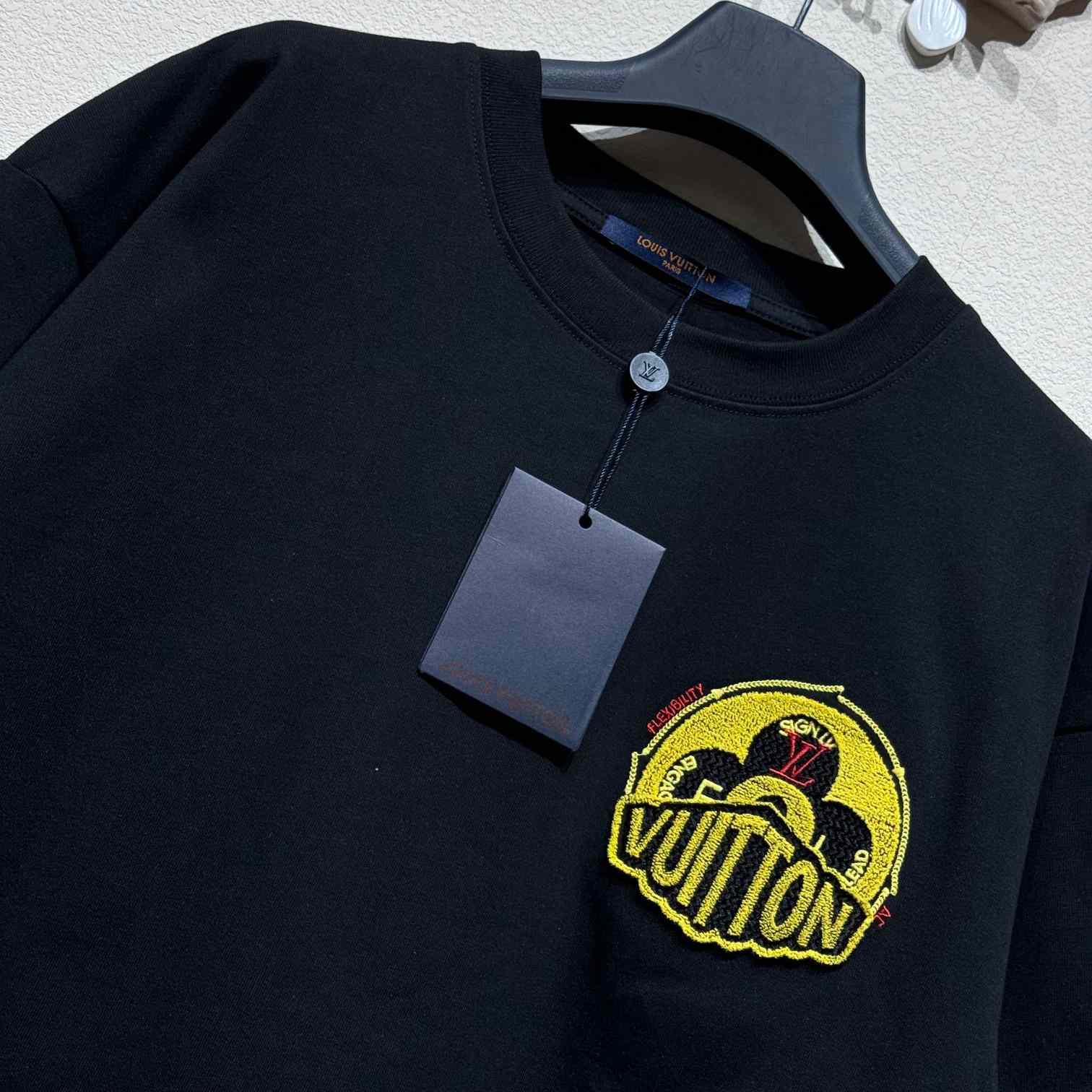 Louis Vuitton Short-Sleeved Cotton Crewneck    - DesignerGu