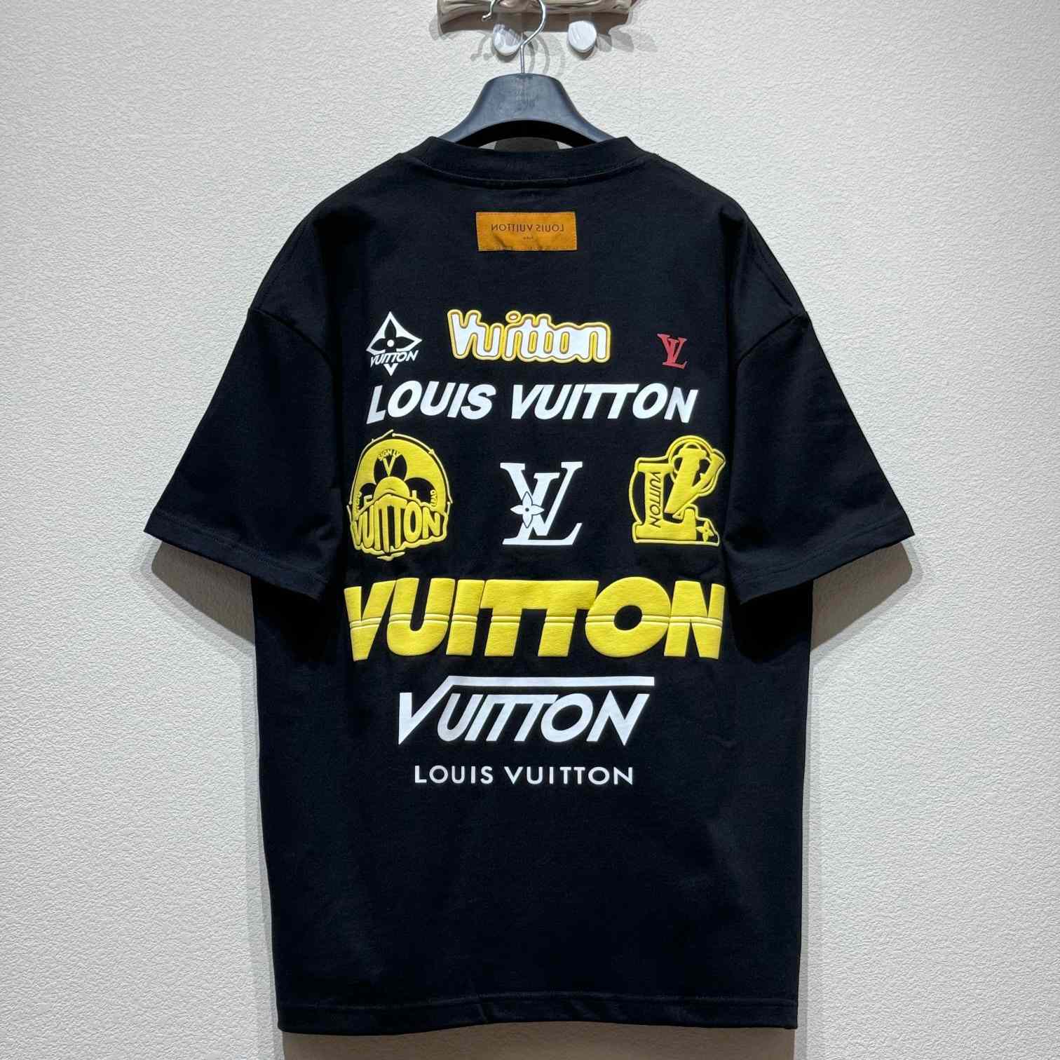 Louis Vuitton Short-Sleeved Cotton Crewneck    - DesignerGu