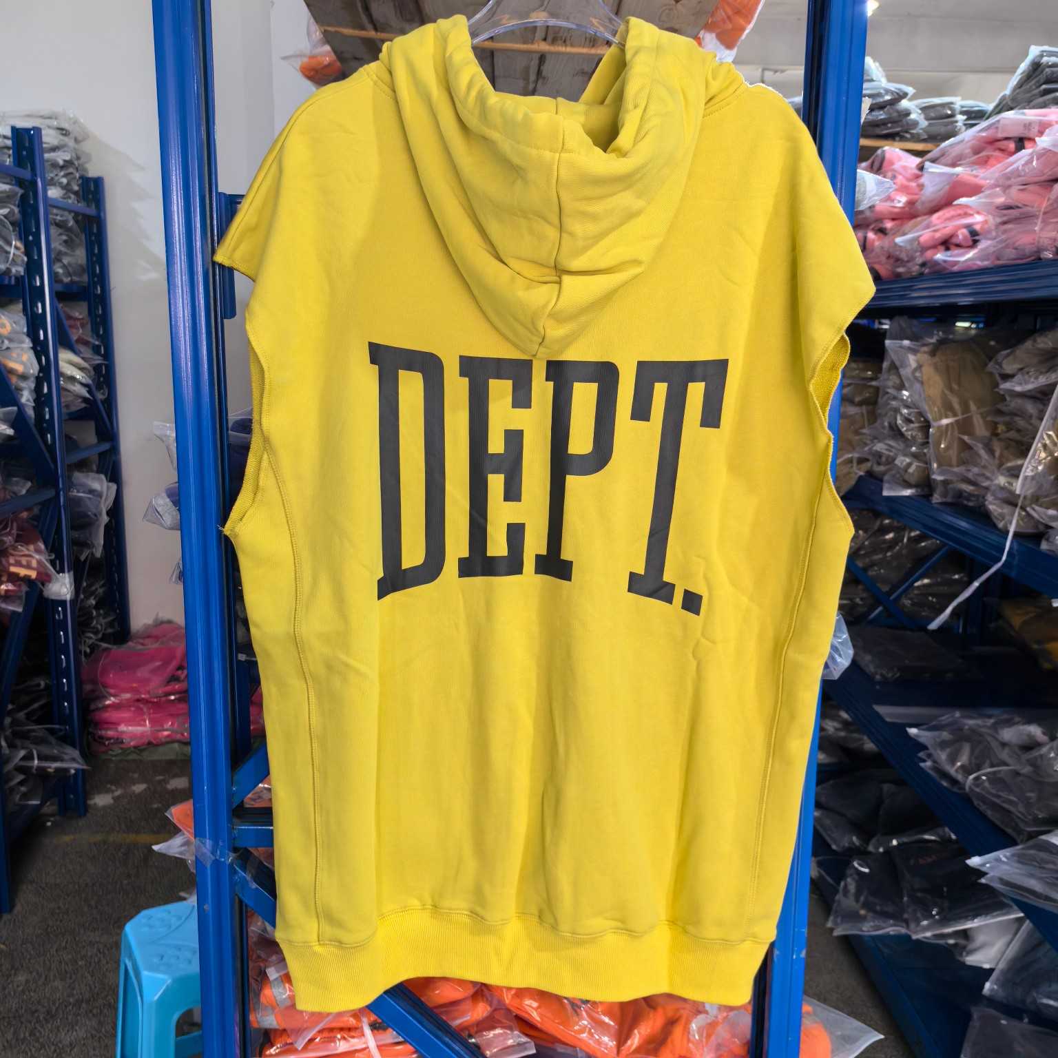 Gallery Dept. GYM Cut Off Hoodie - DesignerGu