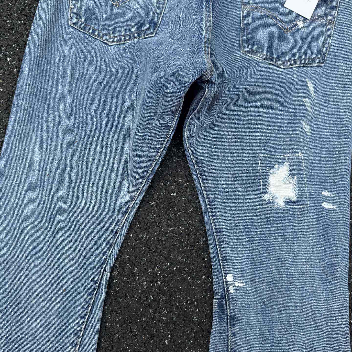 Gallery Dept. Ripped Denim Flared Pants - DesignerGu