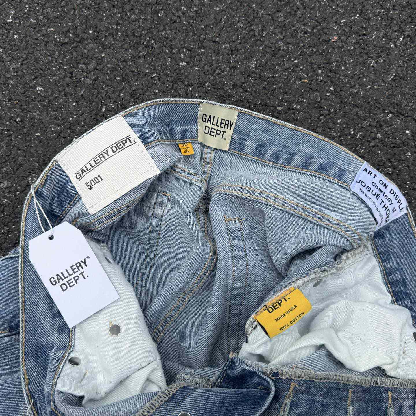 Gallery Dept. Ripped Denim Flared Pants - DesignerGu