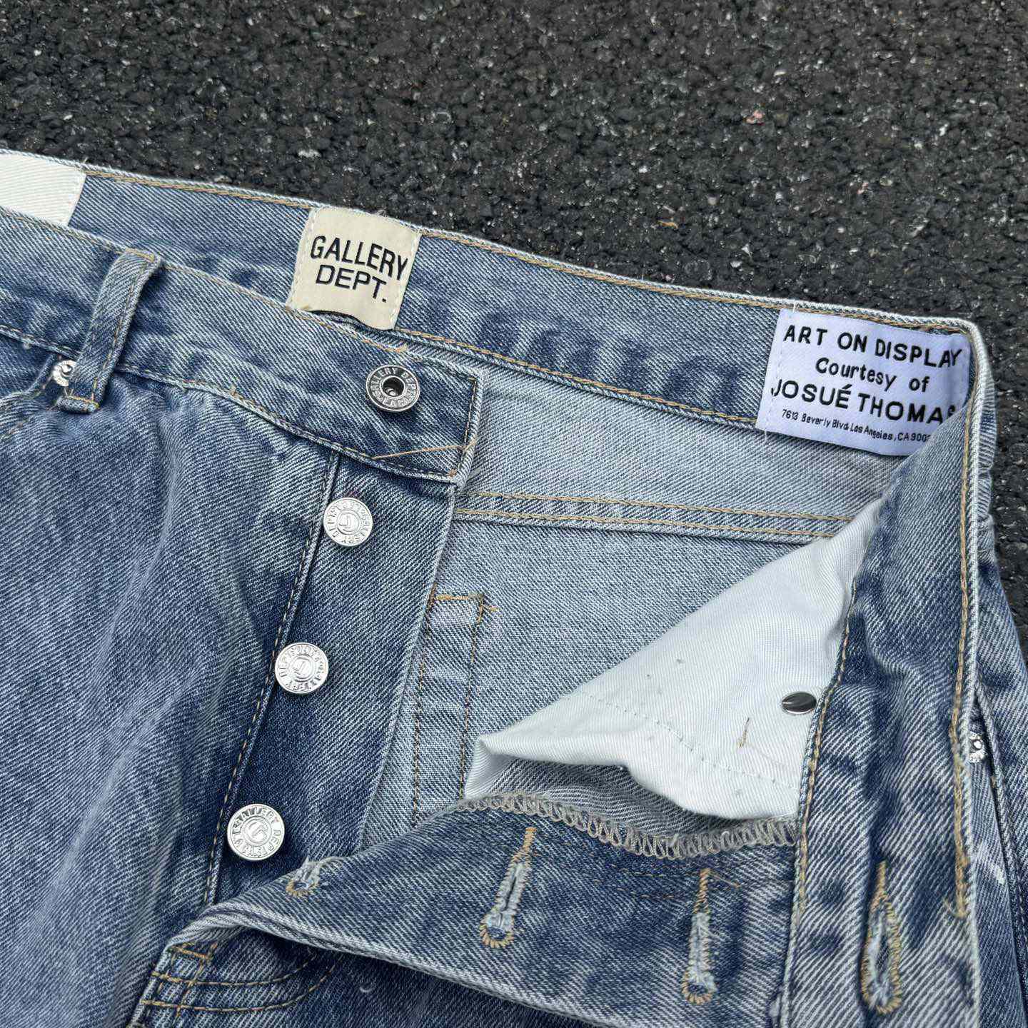 Gallery Dept. Ripped Denim Flared Pants - DesignerGu