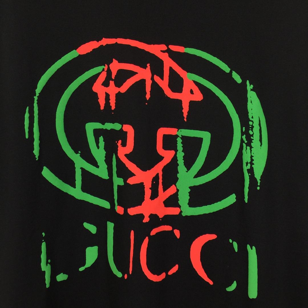 Gucci Printed Cotton Jersey T-shirt - DesignerGu