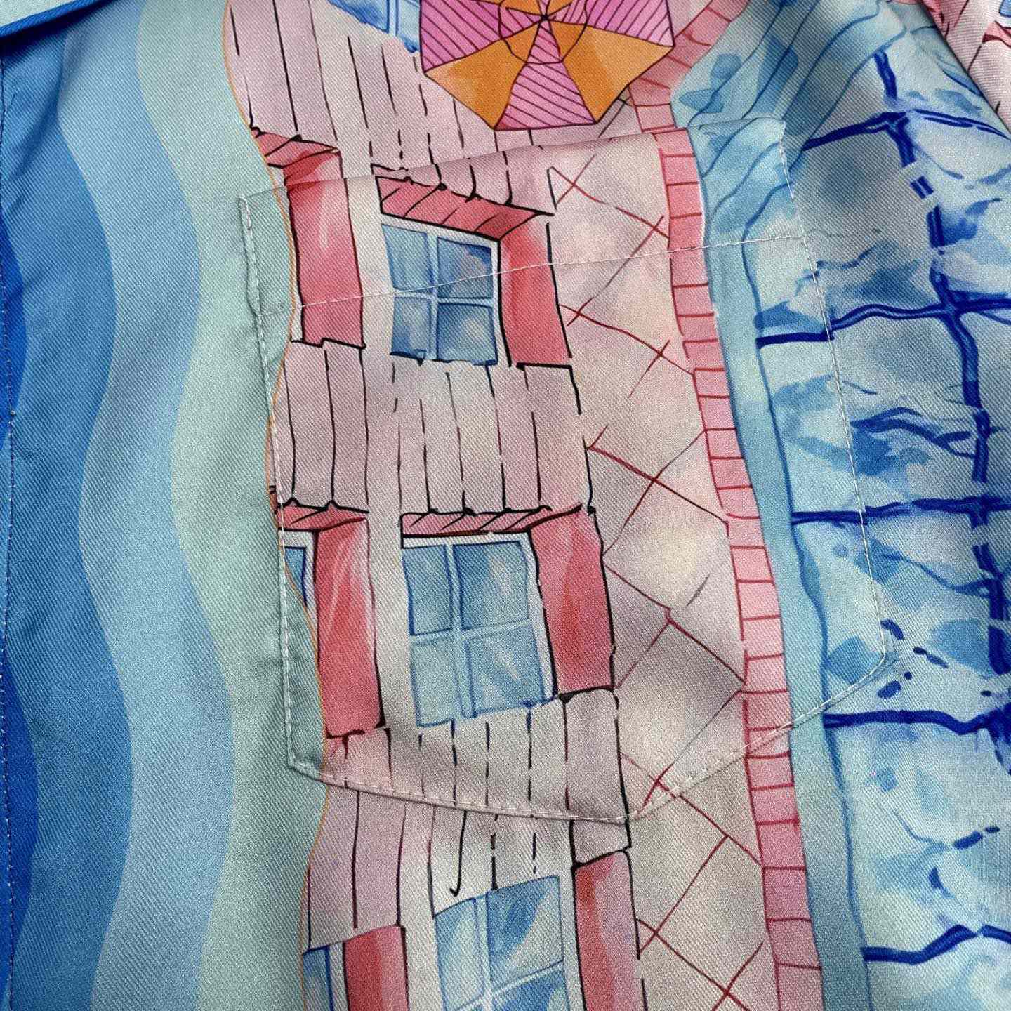Casablanca Le Plongeon silk shirt    CA3516 - DesignerGu