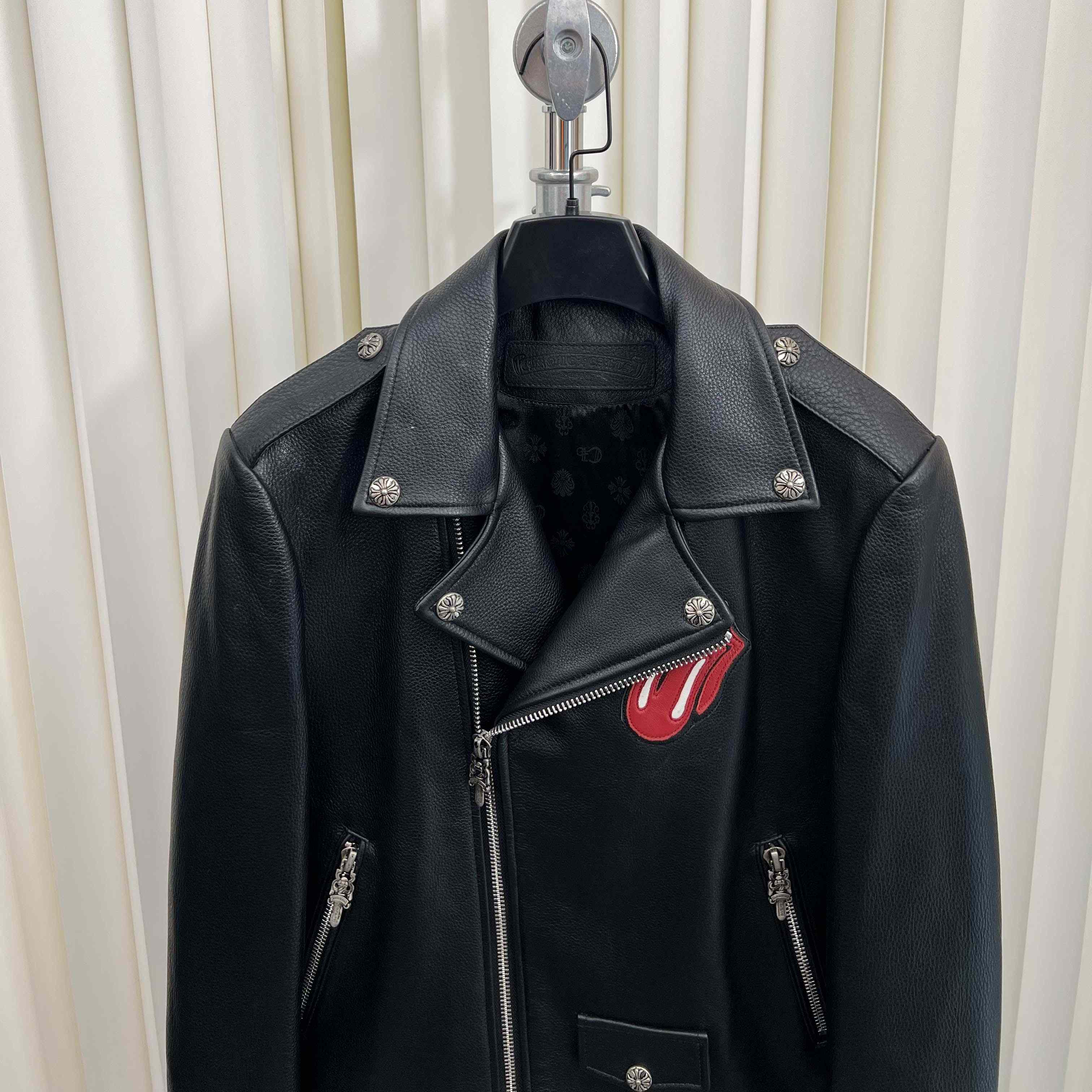 Chrome Hearts Leather Jacket - DesignerGu