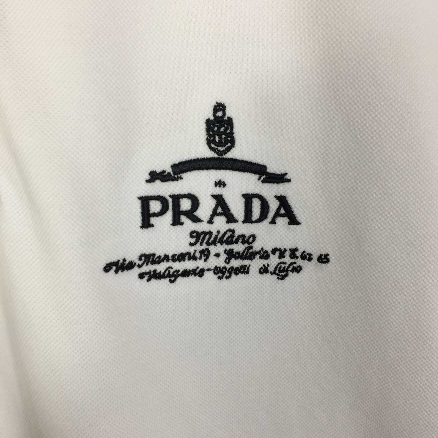 Prada Short-sleeved Piqué Polo Shirt - DesignerGu