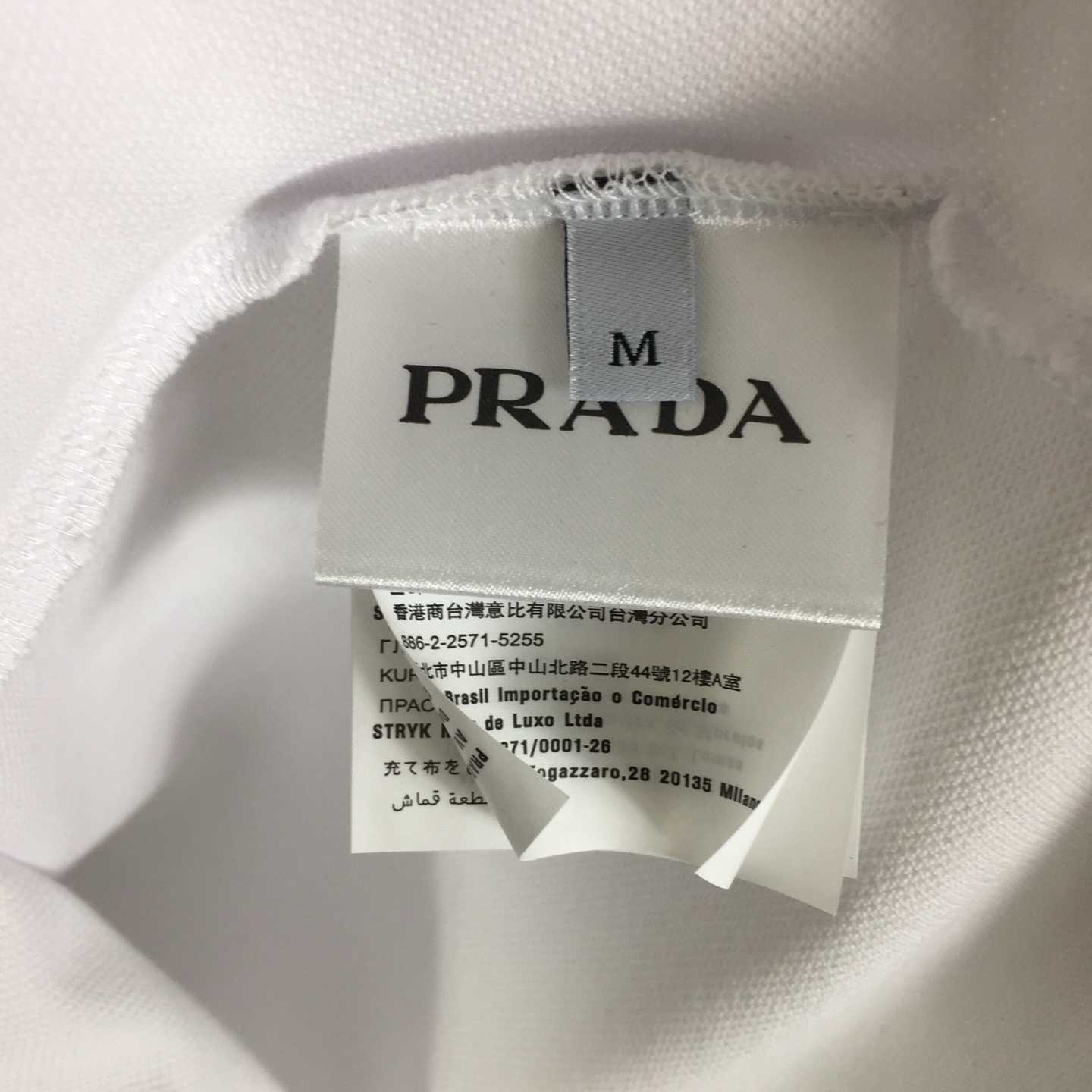 Prada Short-sleeved Piqué Polo Shirt - DesignerGu