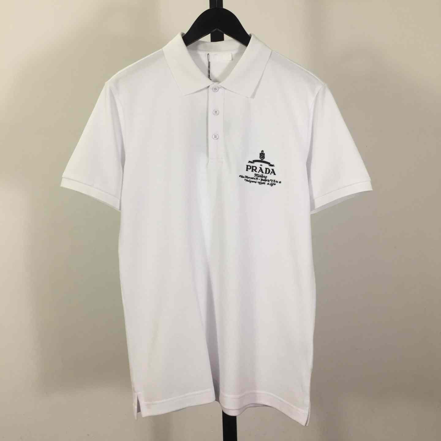 Prada Short-sleeved Piqué Polo Shirt - DesignerGu
