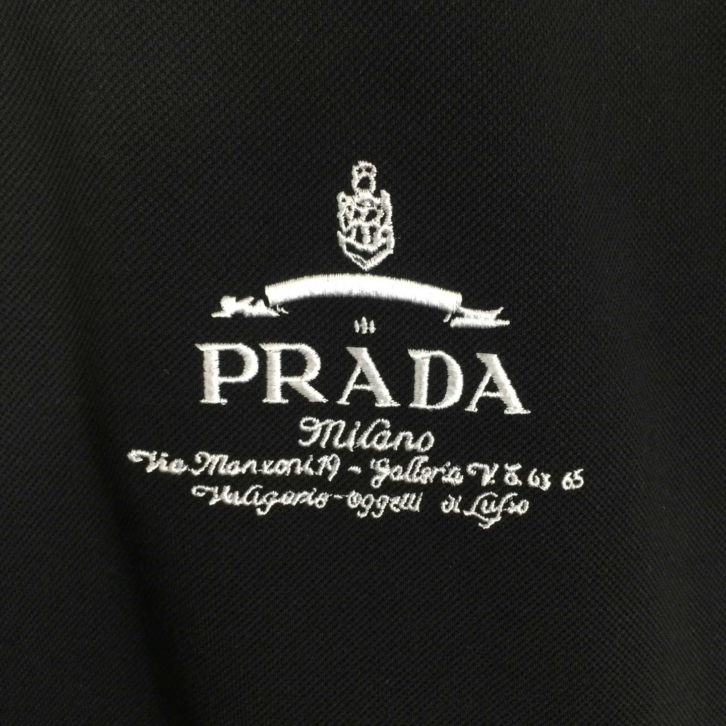Prada Short-sleeved Piqué Polo Shirt - DesignerGu
