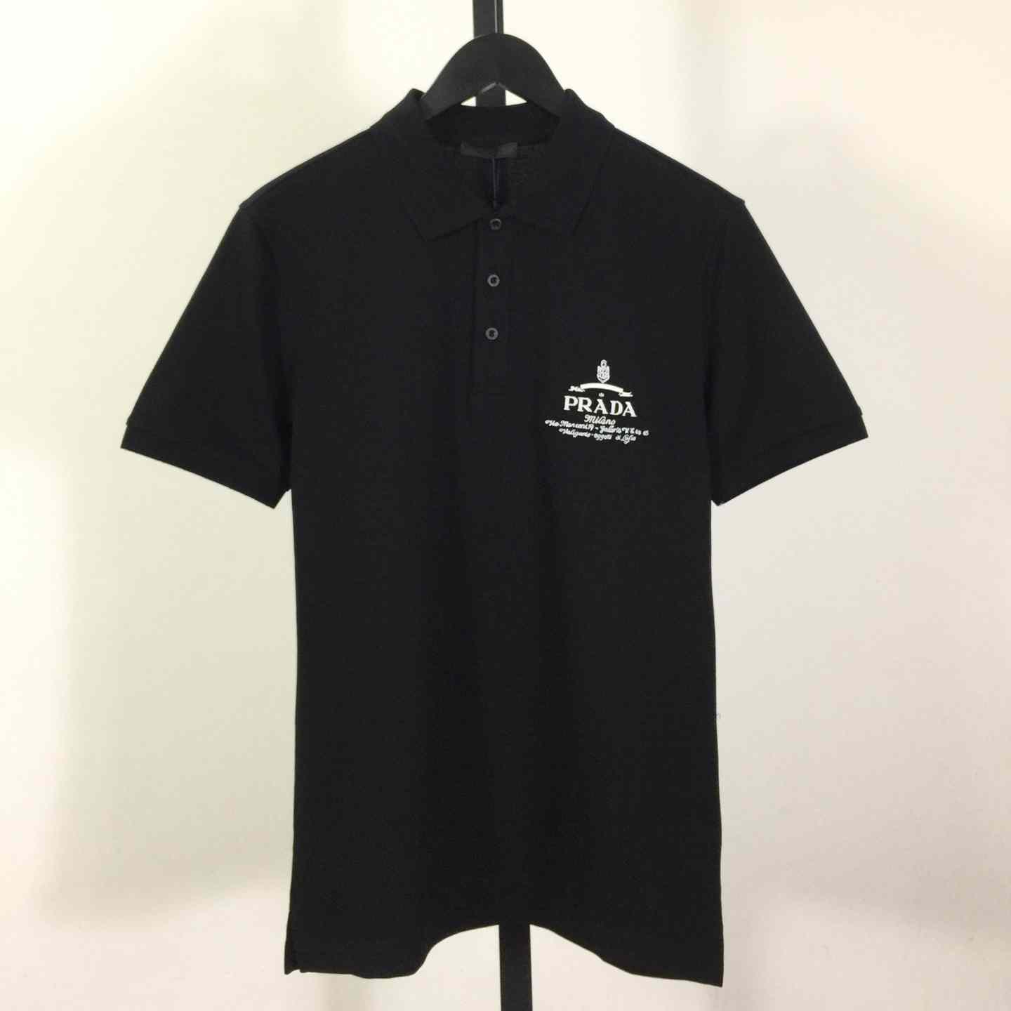Prada Short-sleeved Piqué Polo Shirt - DesignerGu