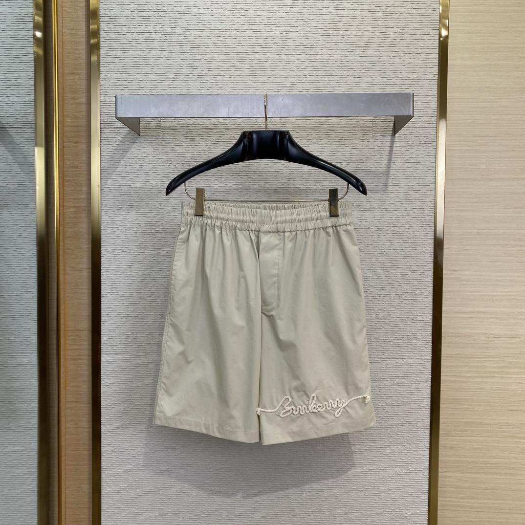 Burberry Knot Logo Cotton Shorts - DesignerGu