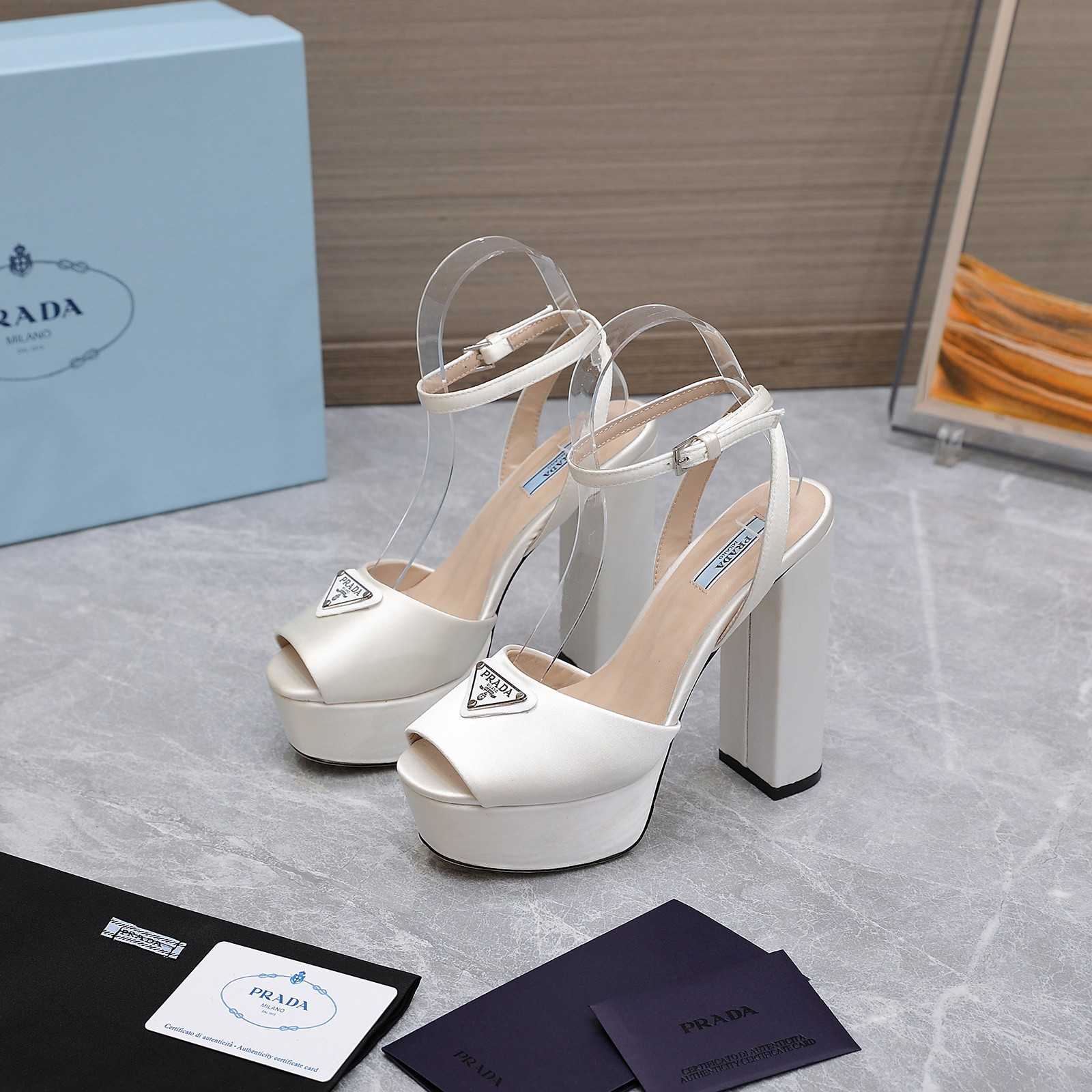 Prada Patent Platform Sanda  13cm - DesignerGu