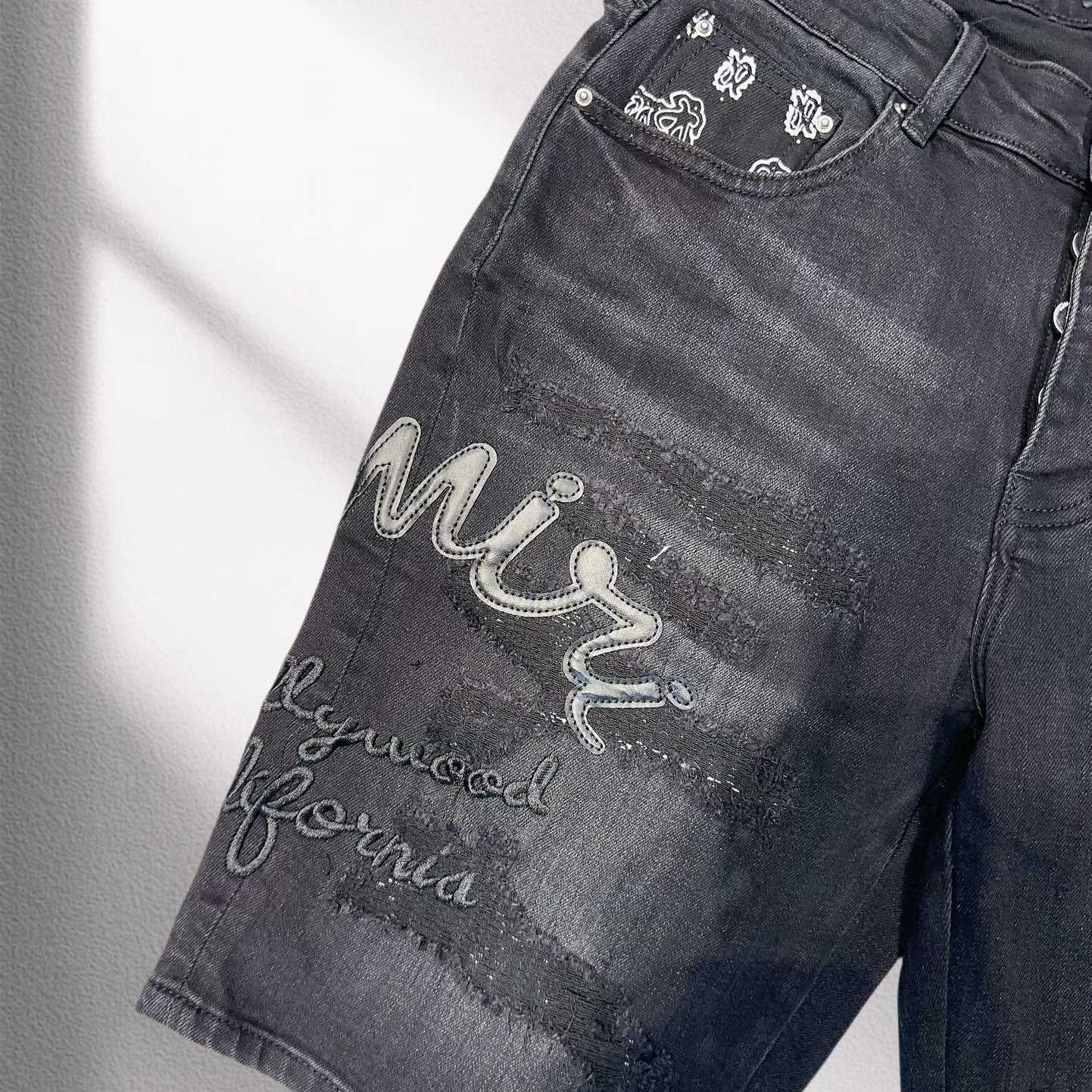 Amiri Denim Shorts     8010 - DesignerGu
