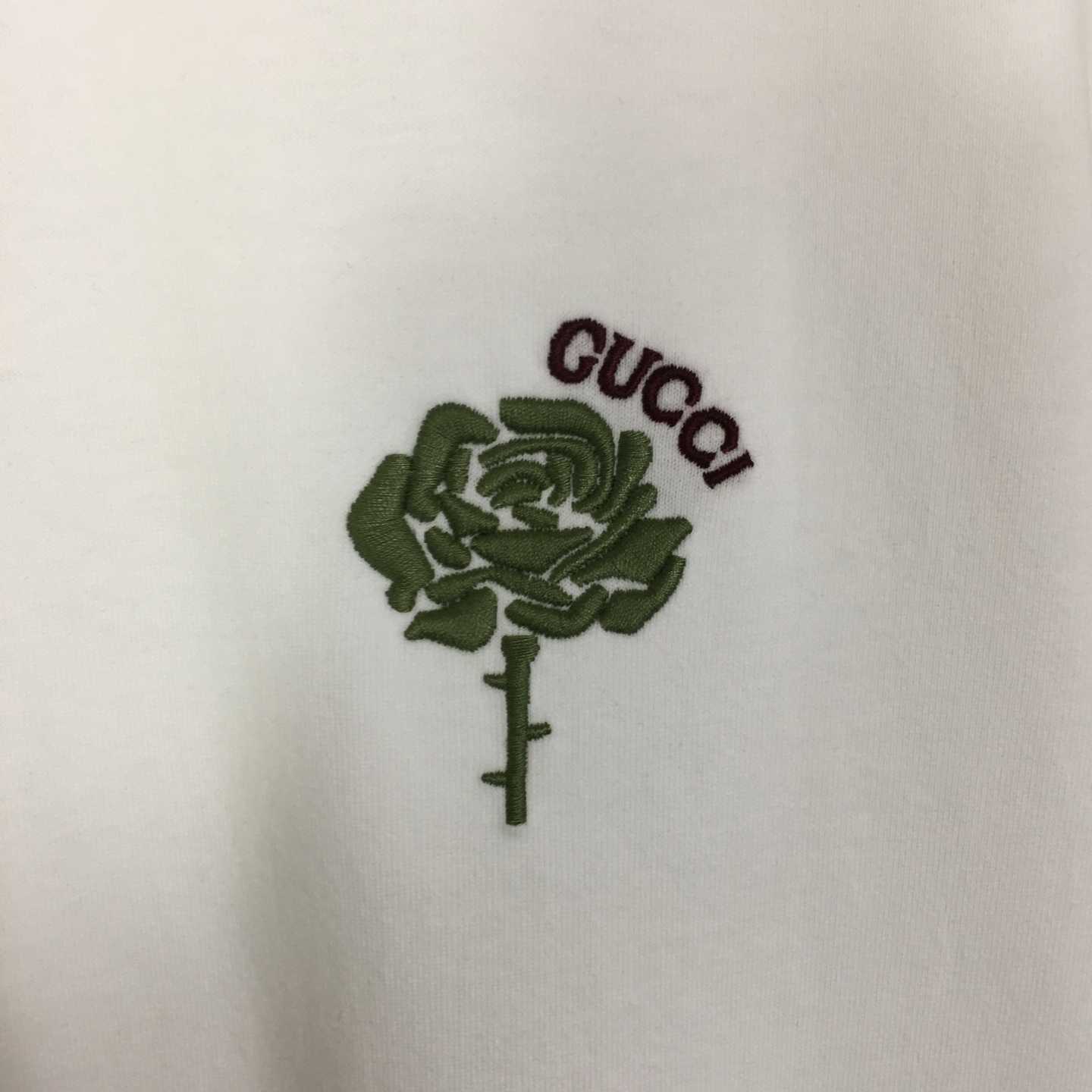 Gucci Cotton Jersey T-shirt With Embroidery - DesignerGu