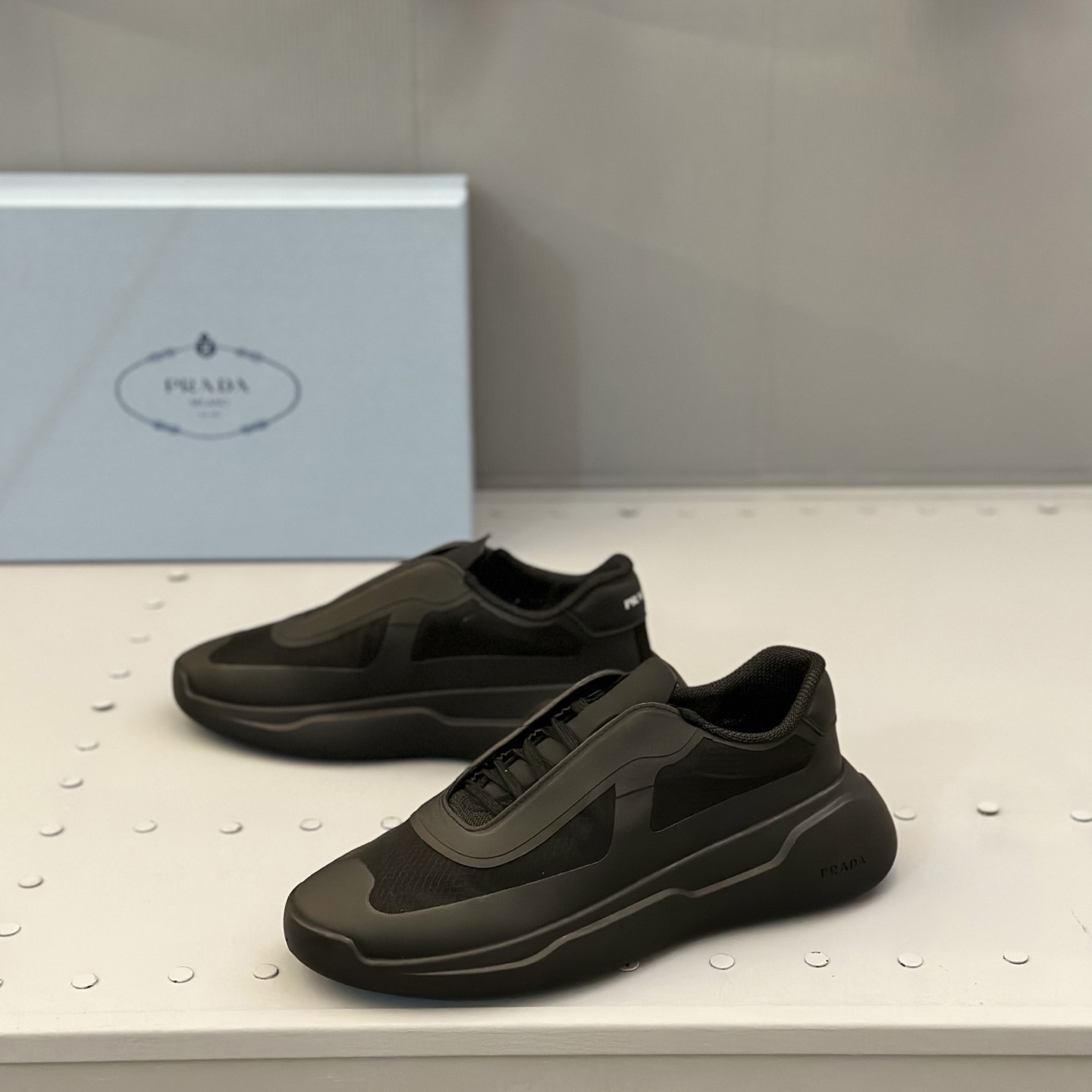 Prada America's Cup Re-Nylon And Bike Fabric Sneakers - DesignerGu