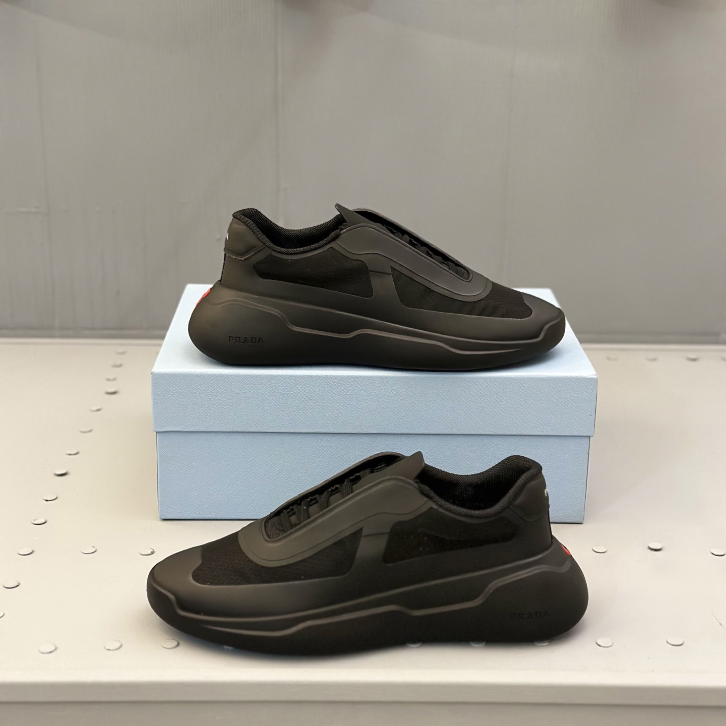 Prada America's Cup Re-Nylon And Bike Fabric Sneakers - DesignerGu