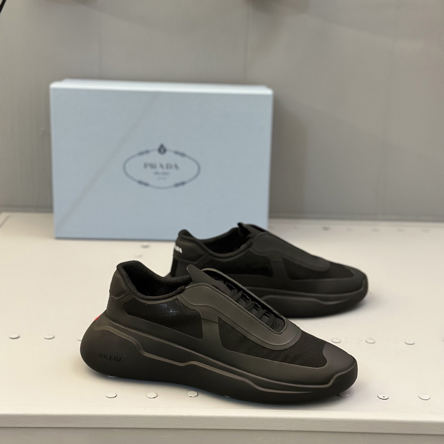 Prada America's Cup Re-Nylon And Bike Fabric Sneakers - DesignerGu