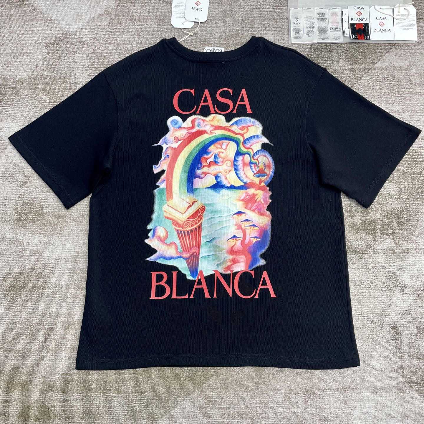 Casablanca Nature Teacher Printed Cotton T-Shirt   C951 - DesignerGu