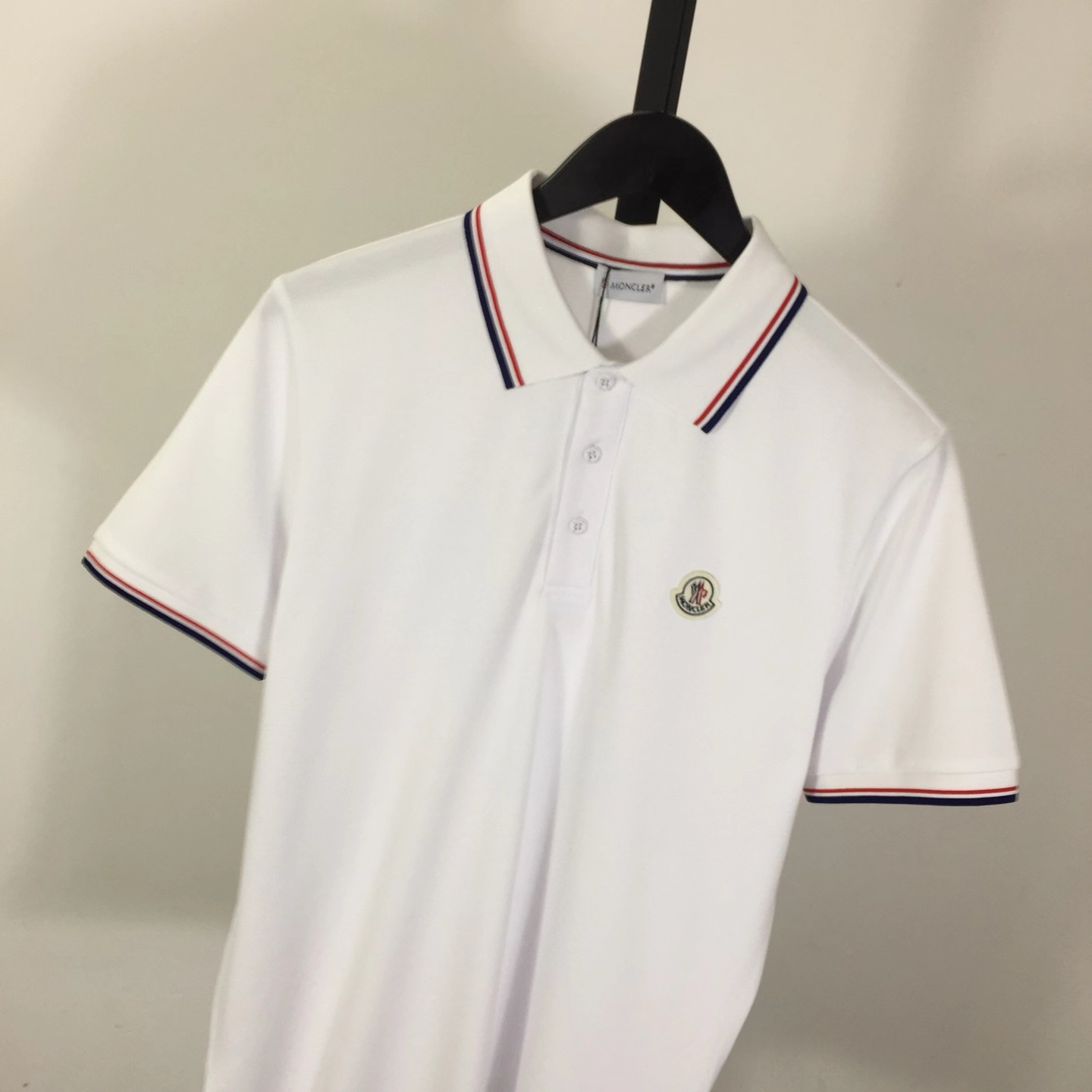 Moncler Logo Cotton Polo Shirt - DesignerGu