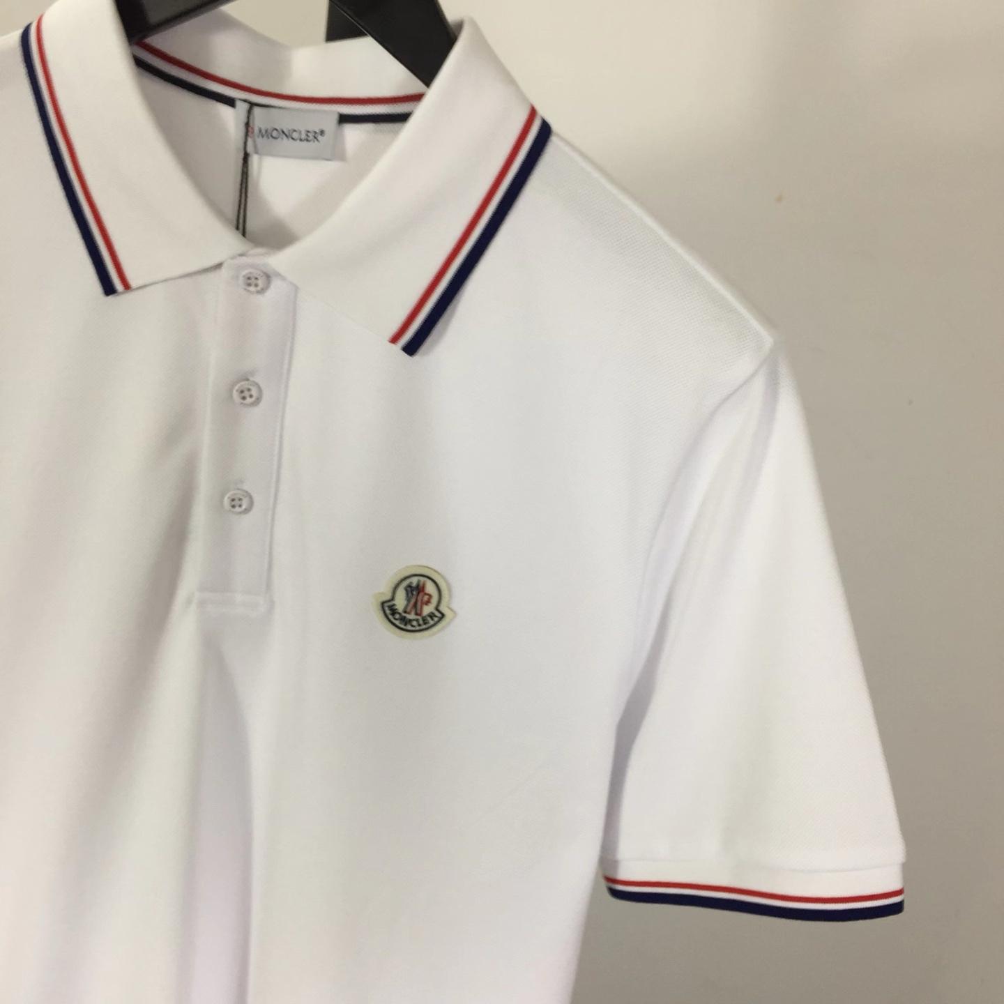 Moncler Logo Cotton Polo Shirt - DesignerGu