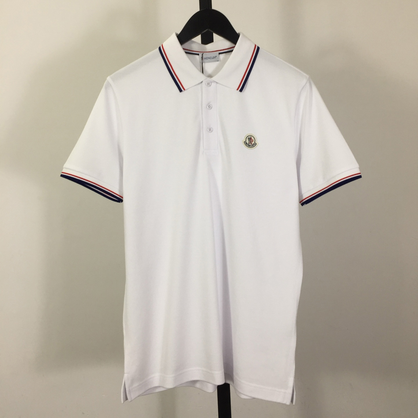 Moncler Logo Cotton Polo Shirt - DesignerGu