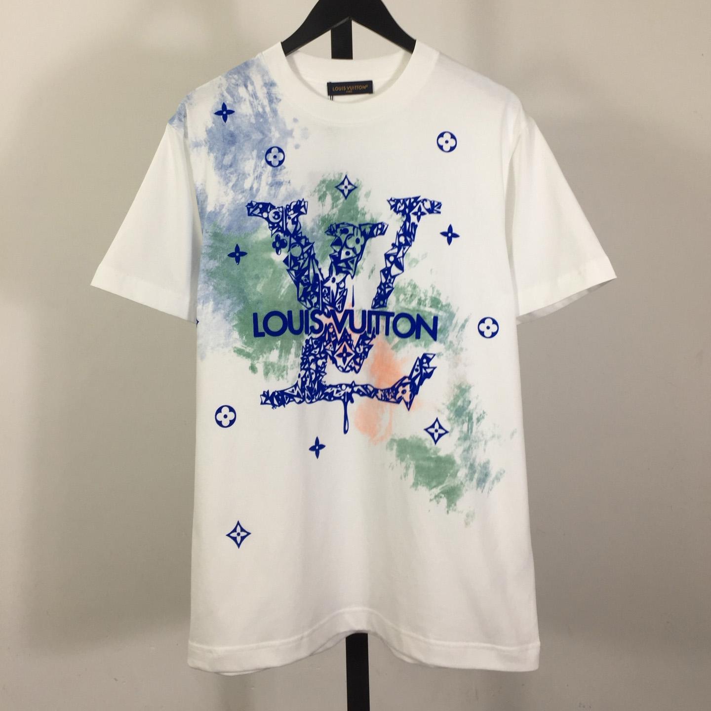 Louis Vuitton Tie - Dyed Cotton T-Shirt     - DesignerGu