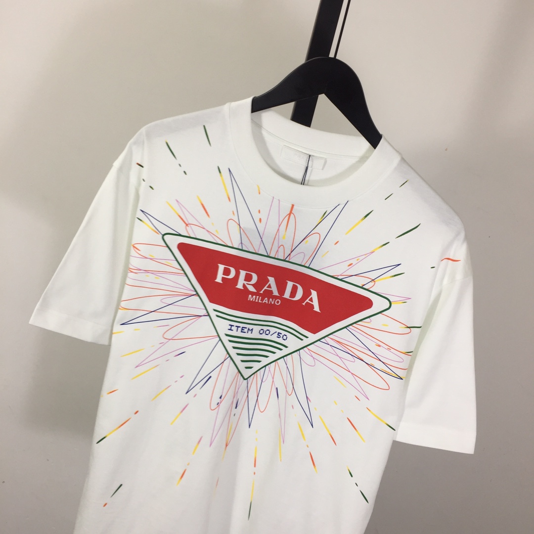 Prada Cotton T-Shirt - DesignerGu