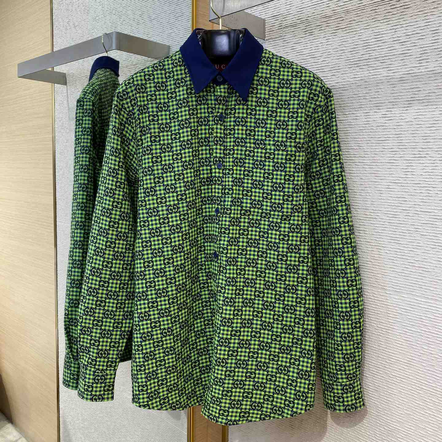Gucci GG Gingham Cotton Wool Jacket - DesignerGu