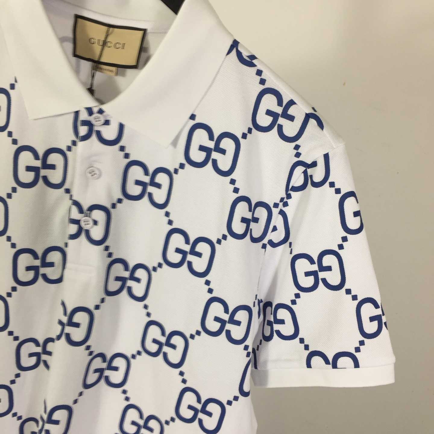 Gucci GG Jacquard Polo Shirt - DesignerGu