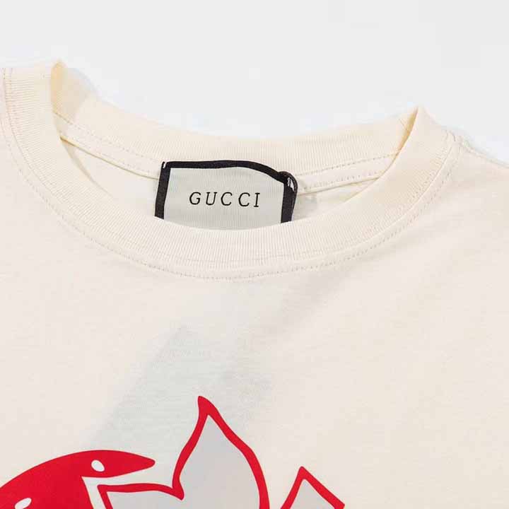 Gucci Strawberry Gucci' Cotton T-shirt - DesignerGu