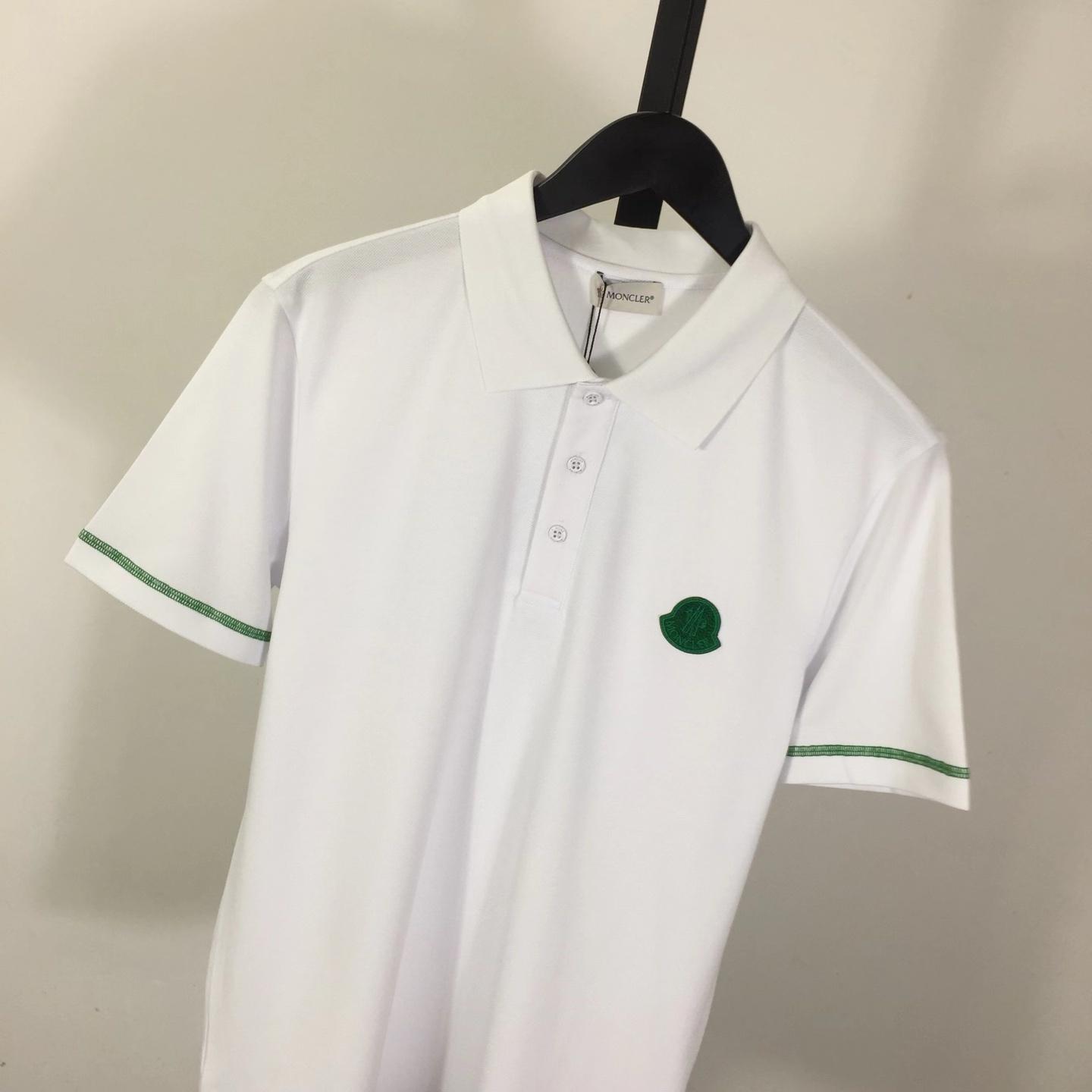 Moncler logo-patch Cotton Polo Shirt - DesignerGu