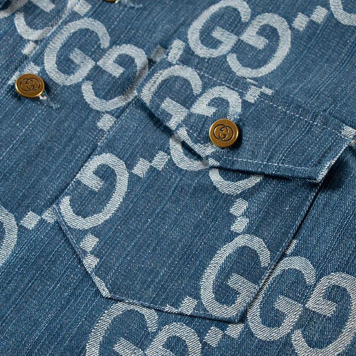 Gucci Jumbo GG Denim Shirt - 