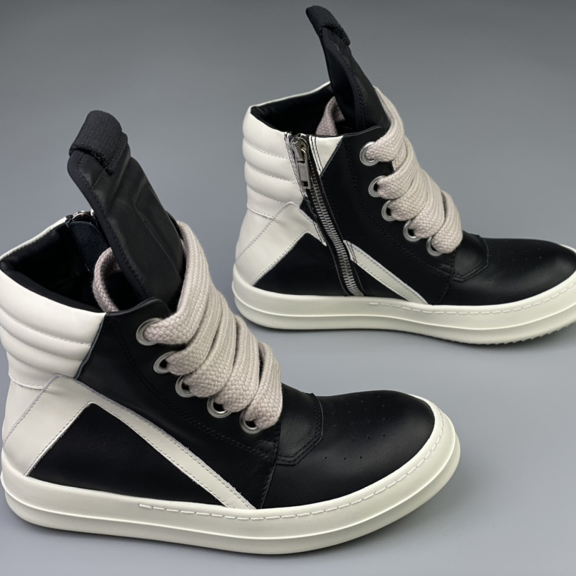 Rick Owens Geobasket High 'Black Milk' - DesignerGu