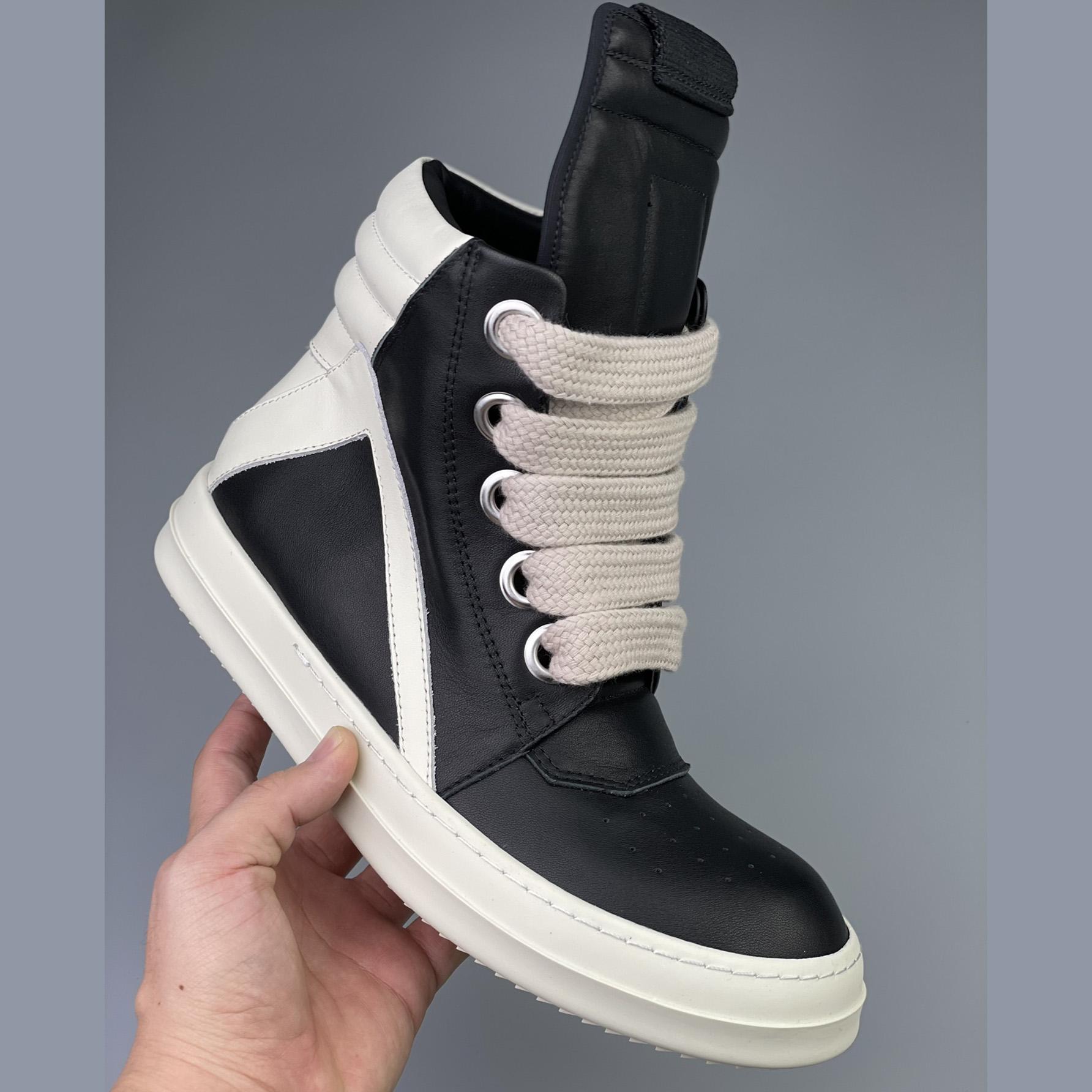 Rick Owens Geobasket High 'Black Milk' - DesignerGu