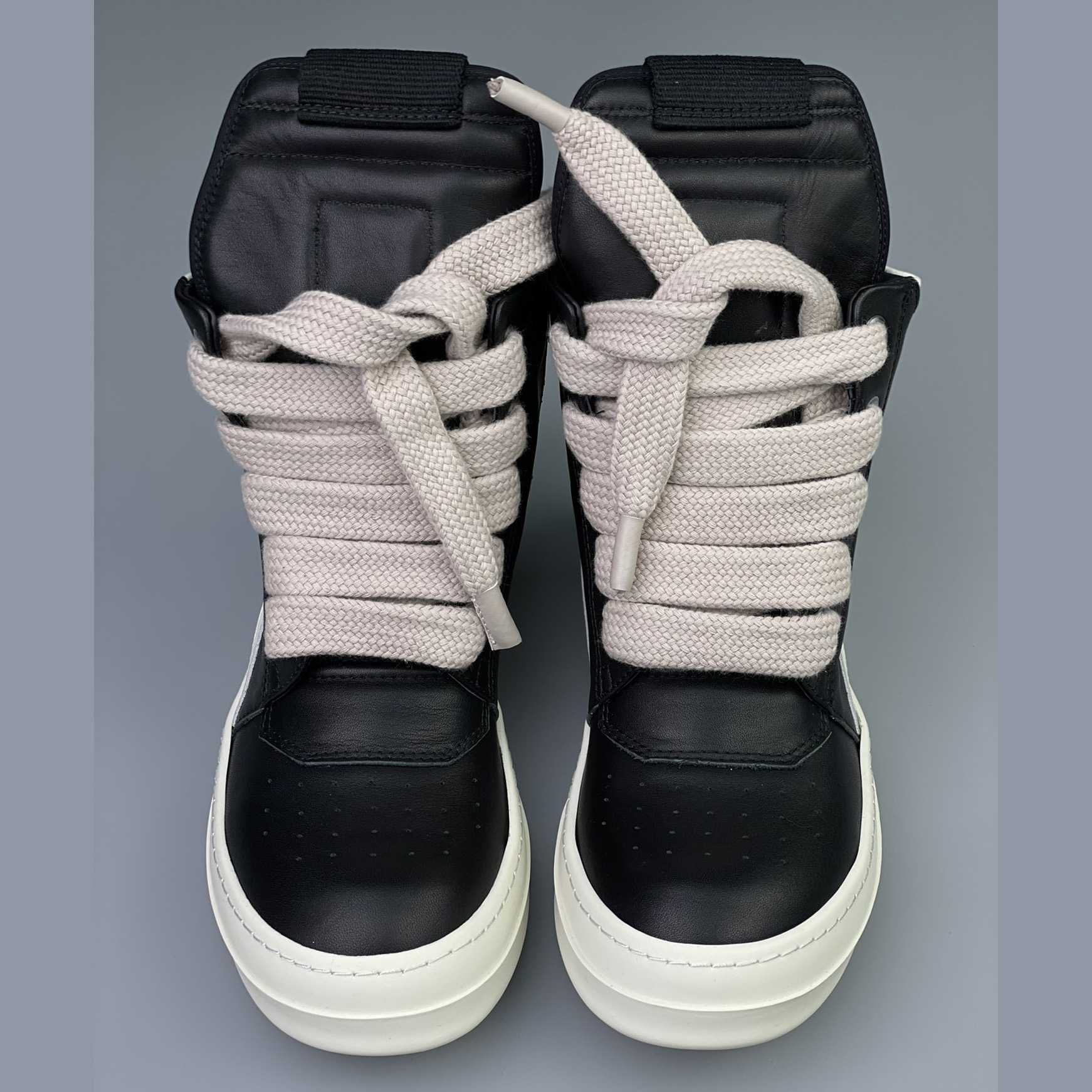 Rick Owens Geobasket High 'Black Milk' - DesignerGu