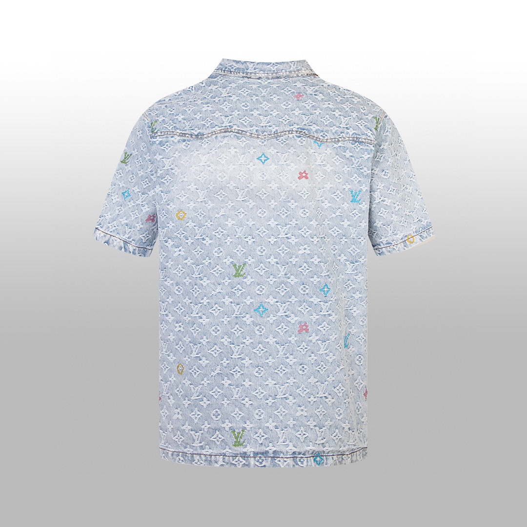 Louis Vuitton Monogram Short-Sleeved Shirt  - DesignerGu