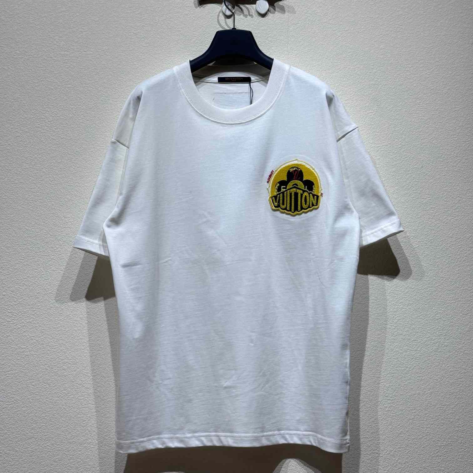 Louis Vuitton Short-Sleeved Cotton Crewneck    - DesignerGu